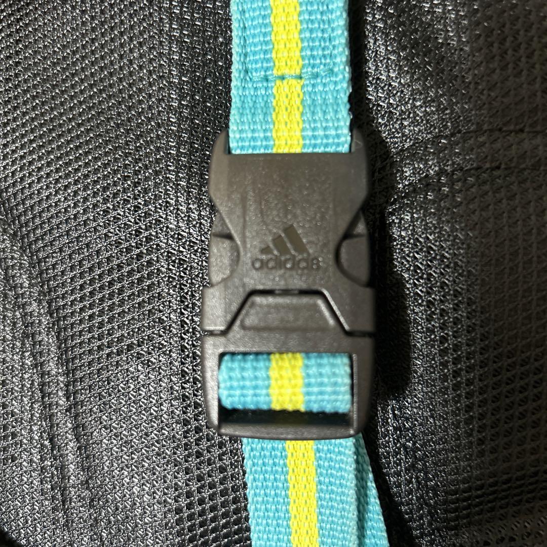美品　00s　old adidas　ワンショルダーボディバッグ　ロゴ刺繍　赤　青