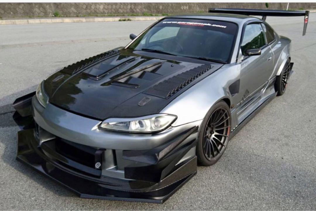 ガレージマック製 S15シルビア カーボン リヤクォーター 新品未使用 画像7