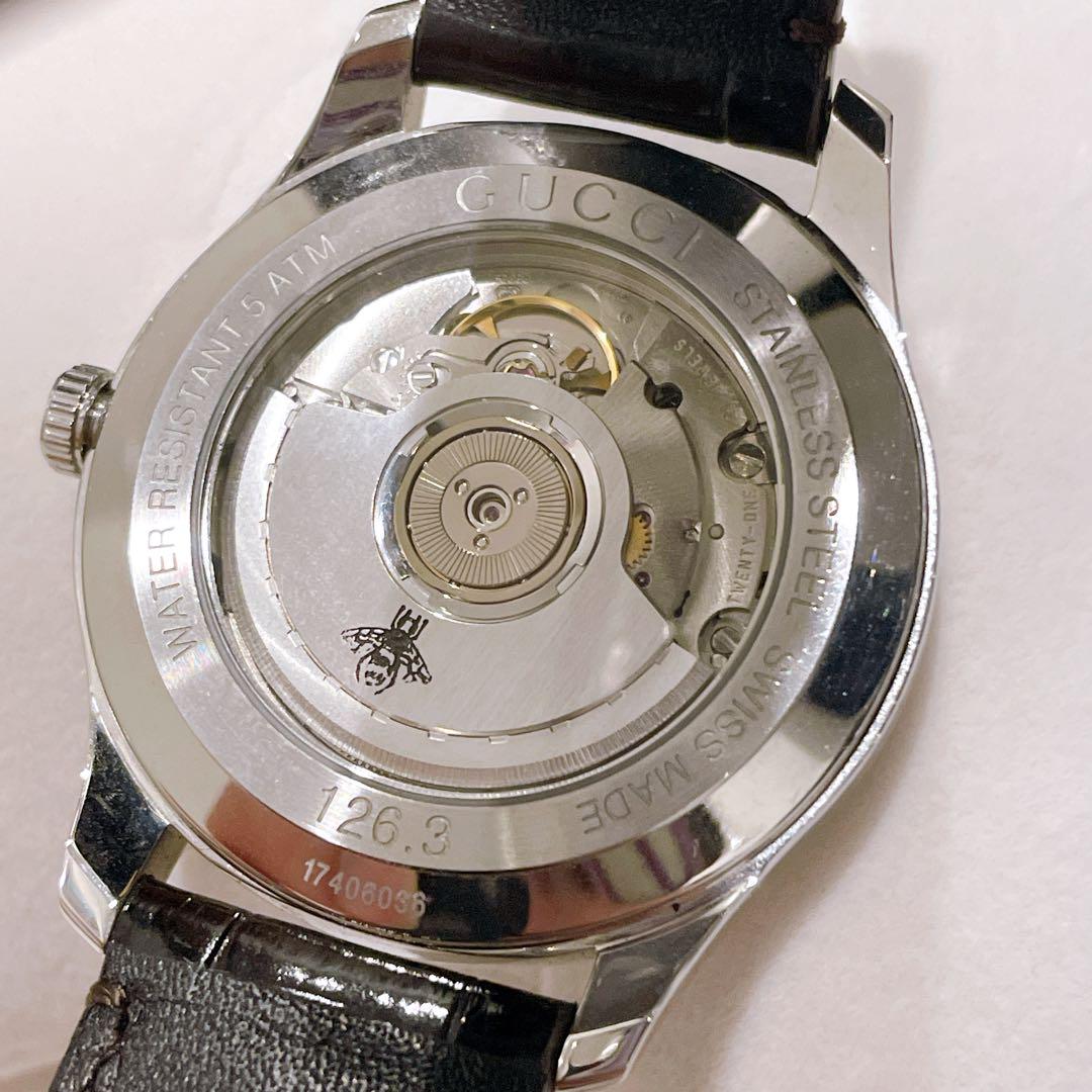 GUCCI YA126332/126.3 Gタイムレス GMT デイト