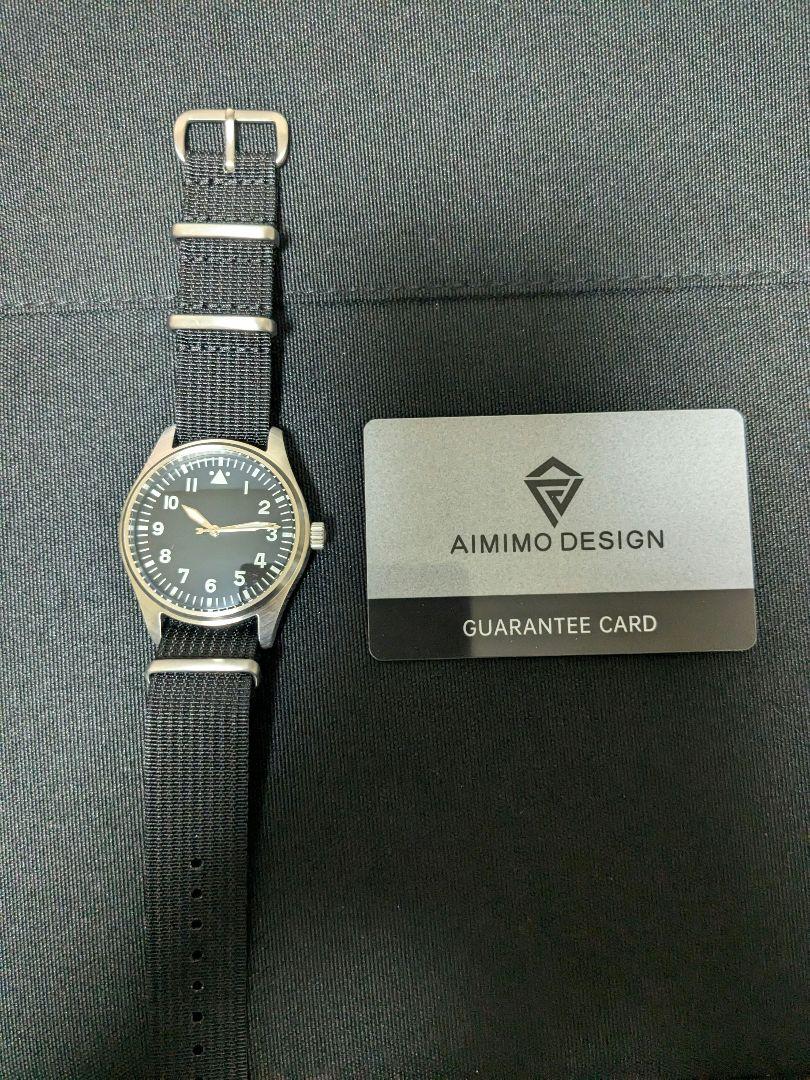 AIMIMO ミリタリーウォッチ クォーツ式
