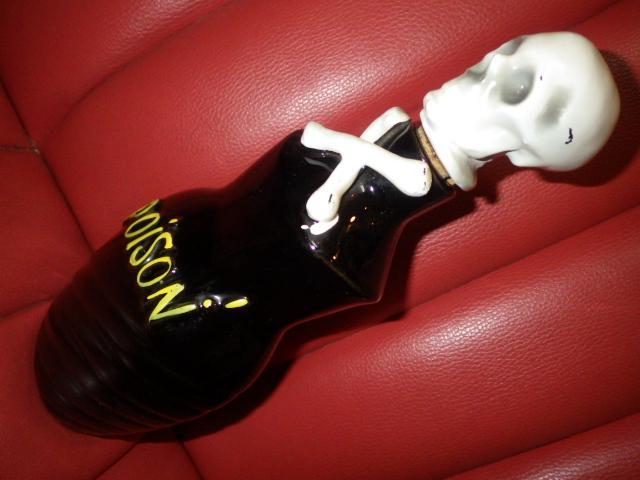 50'S★POISON★スカル★デカンタ★セット★ビンテージ★ポイズンボトル毒瓶
