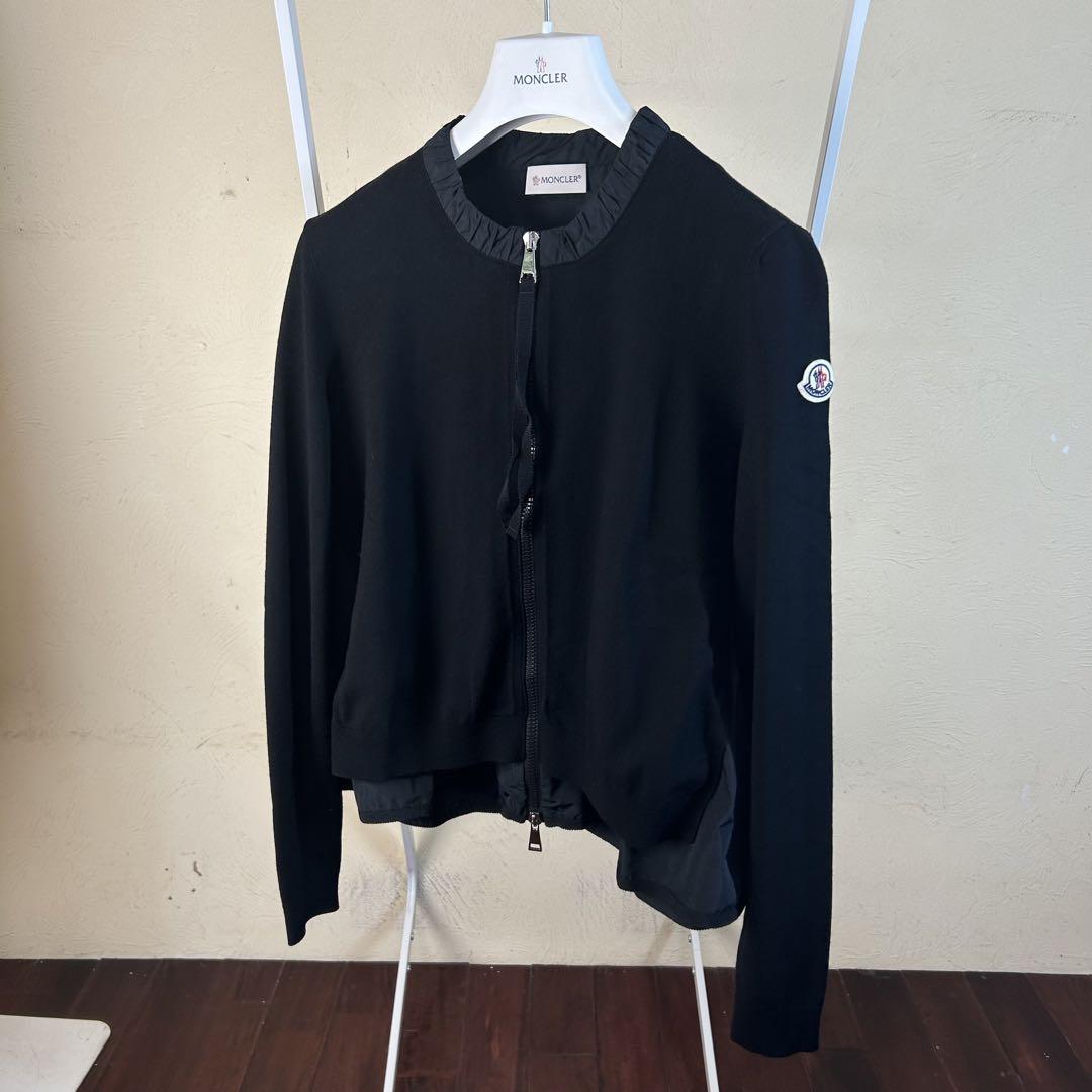 極美品】 MONCLER モンクレールペプラムニット切り替え