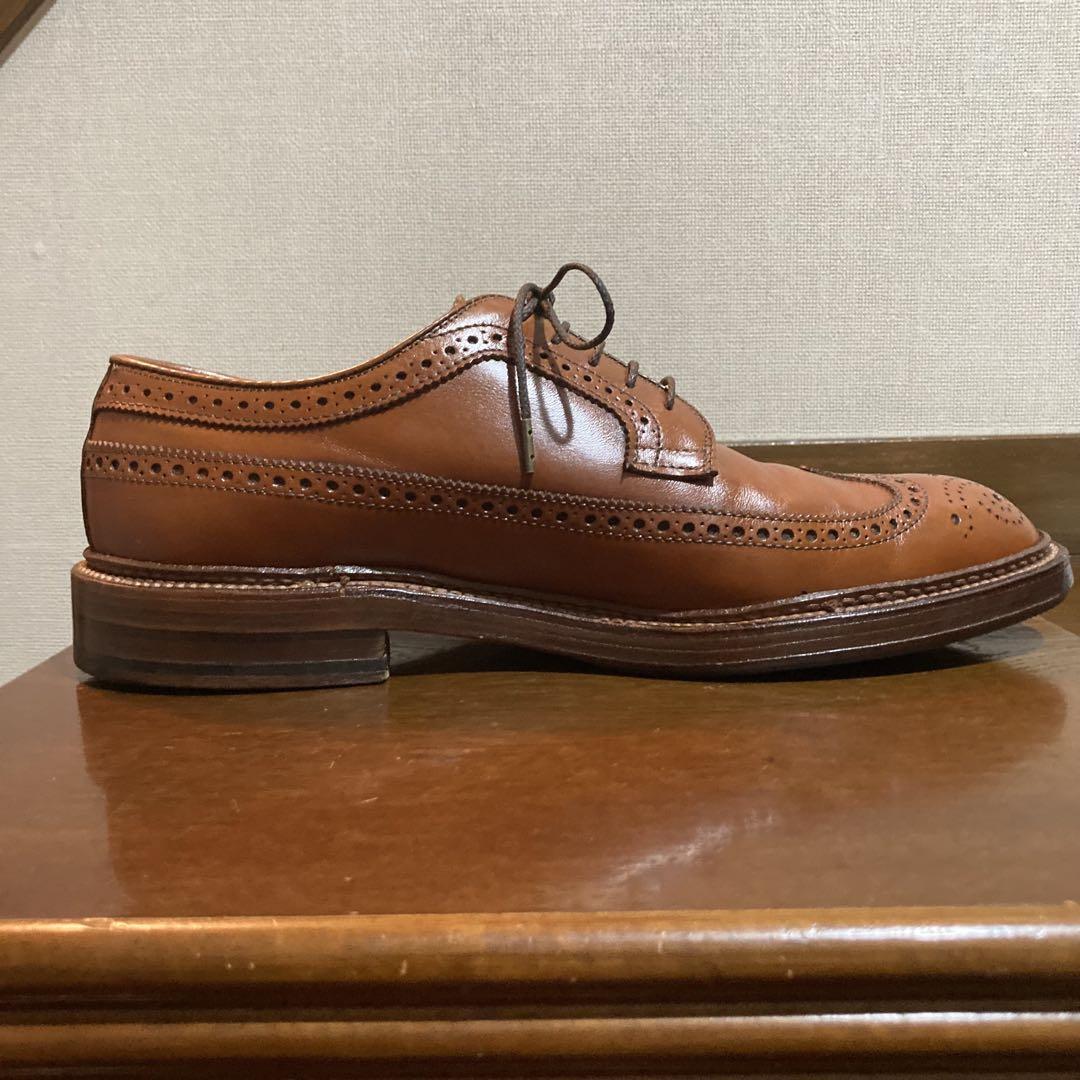 【Alden】ロングウィングチップ ダービー ドレスシューズ US9.5D