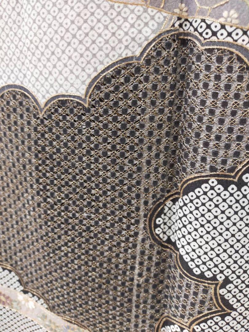 美品　正絹袷　汕頭刺繍訪問着単品