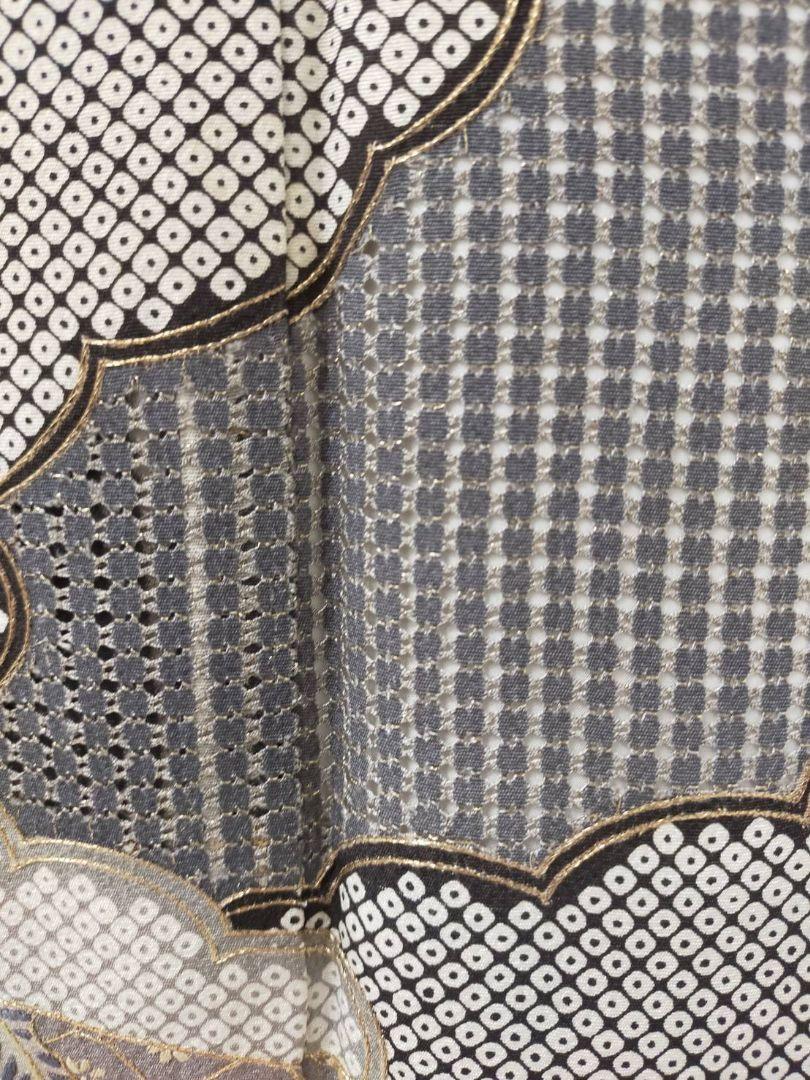 美品　正絹袷　汕頭刺繍訪問着単品