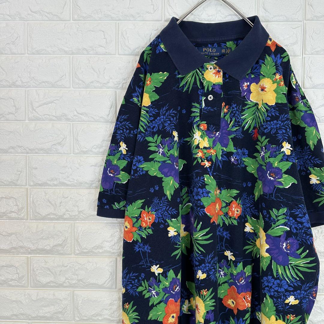 V730【Polo Ralph Lauren】刺繍ロゴポロシャツ【メンズ2XL】