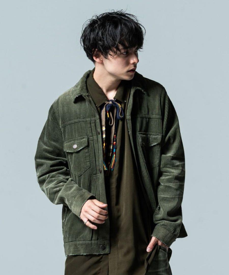 glamb クラシックコーデュロイジャケット　グリーン　Ｌ