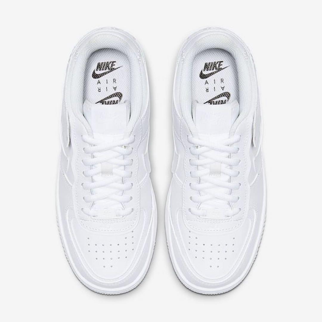 【新品27.5cm相当】NIKE エアフォース１シャドウ ホワイト 厚底