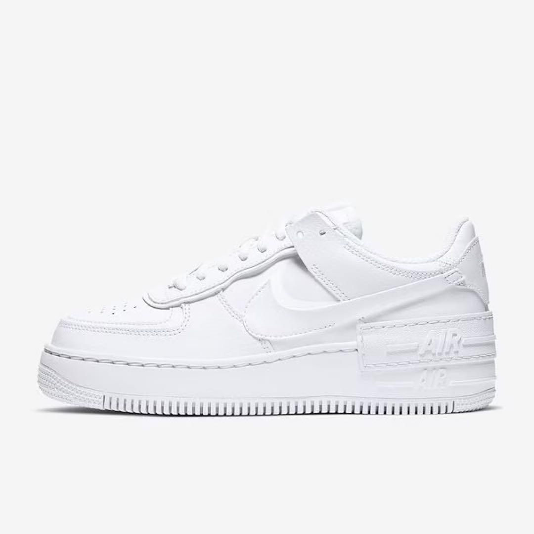 【新品27.5cm相当】NIKE エアフォース１シャドウ ホワイト 厚底