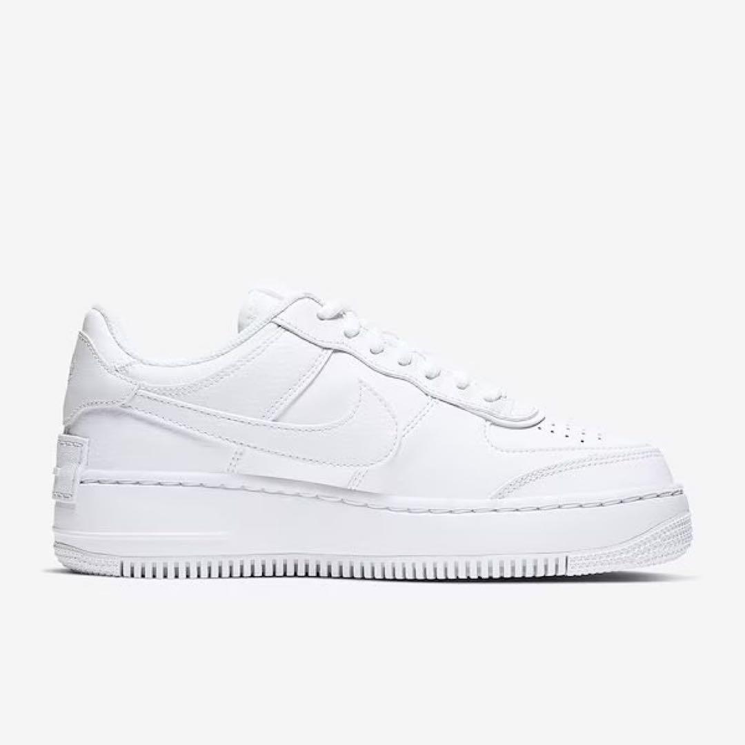 【新品27.5cm相当】NIKE エアフォース１シャドウ ホワイト 厚底