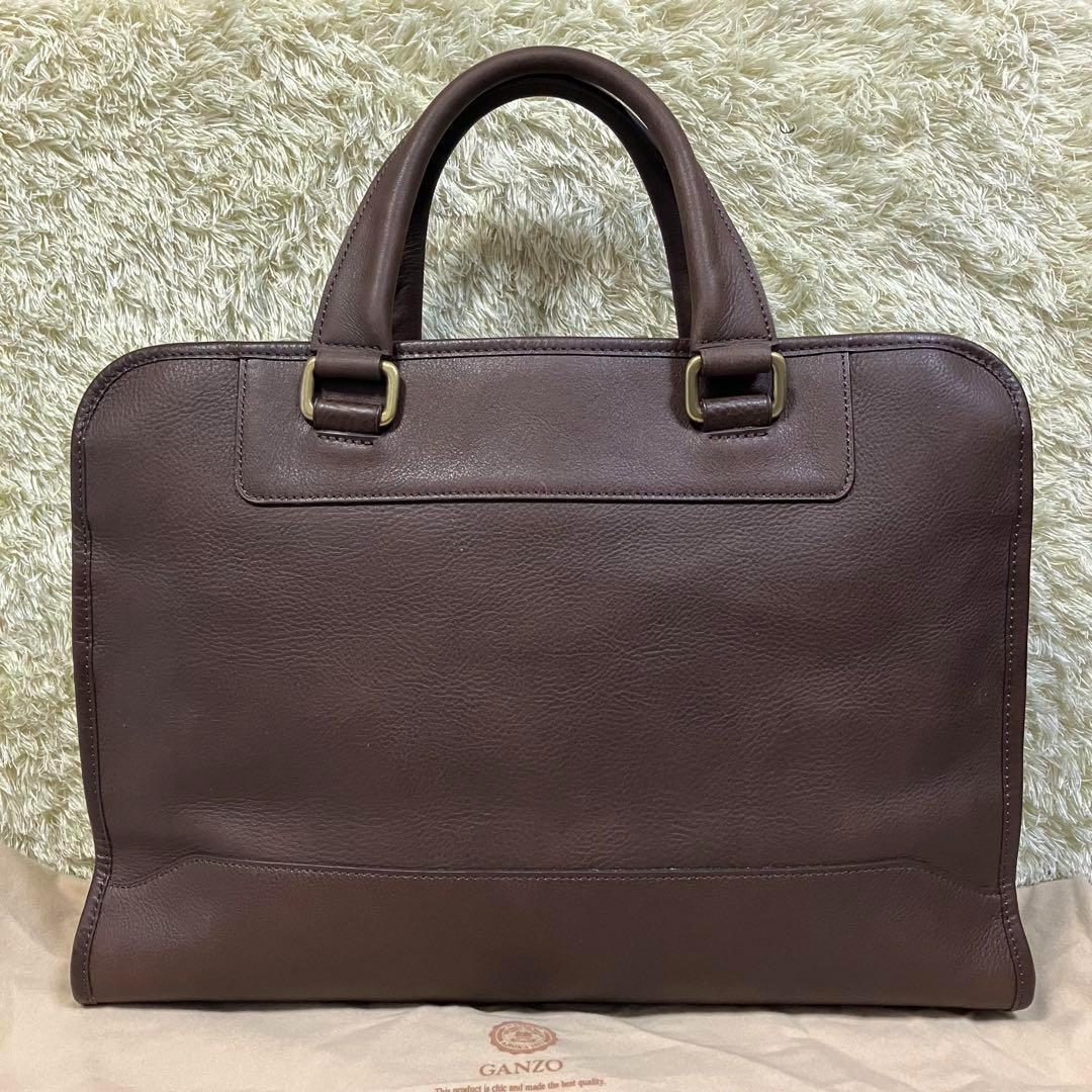 【極美品】GANZO 2way ブリーフケース ショルダーバッグ 7QS-H