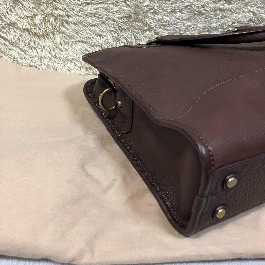 【極美品】GANZO 2way ブリーフケース ショルダーバッグ 7QS-H