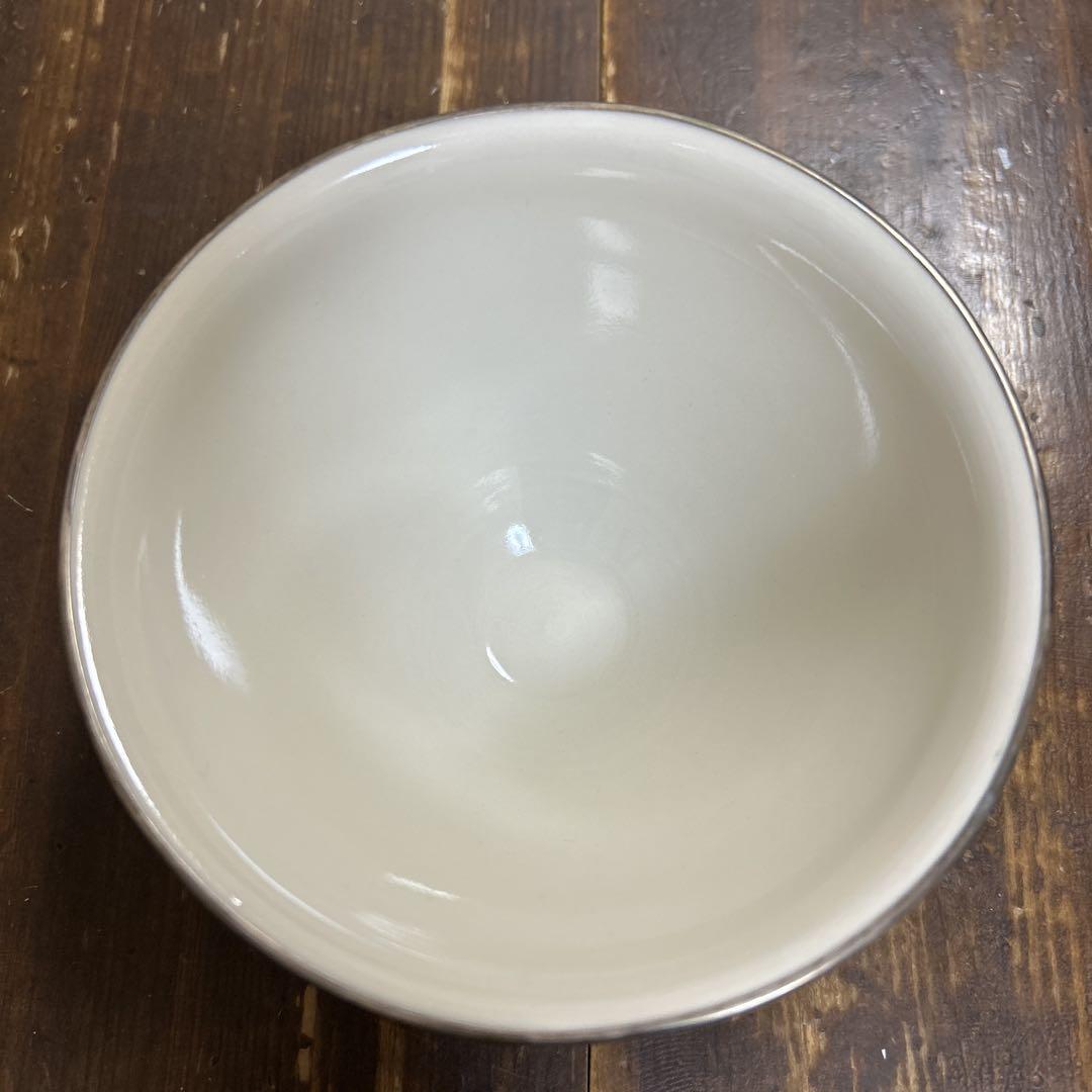 茶道具　茶器　天目茶碗　 銀覆輪 桶谷定一造　建盞　京都 洛東