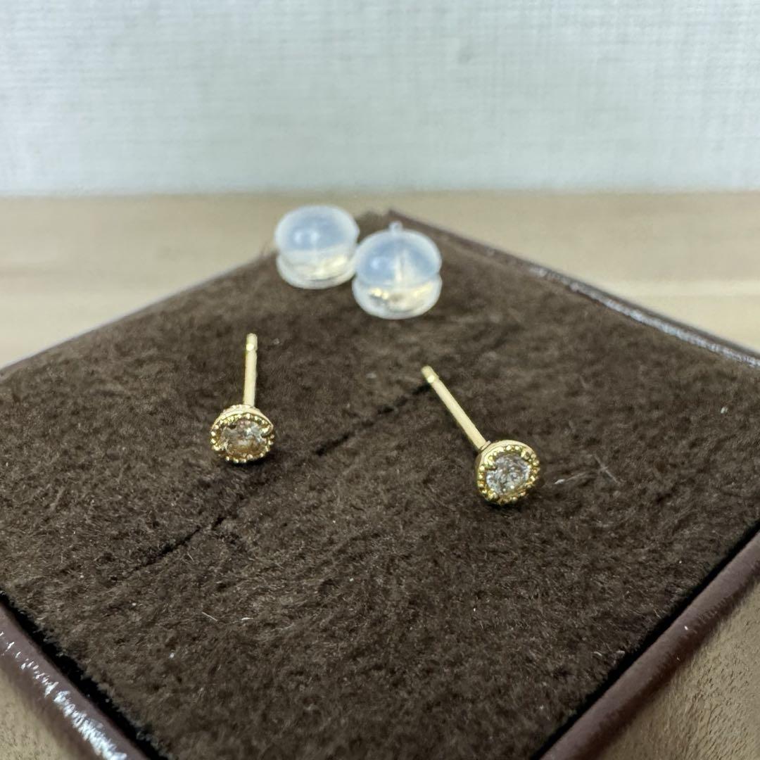 専用 agete k18 ダイヤモンドピアス