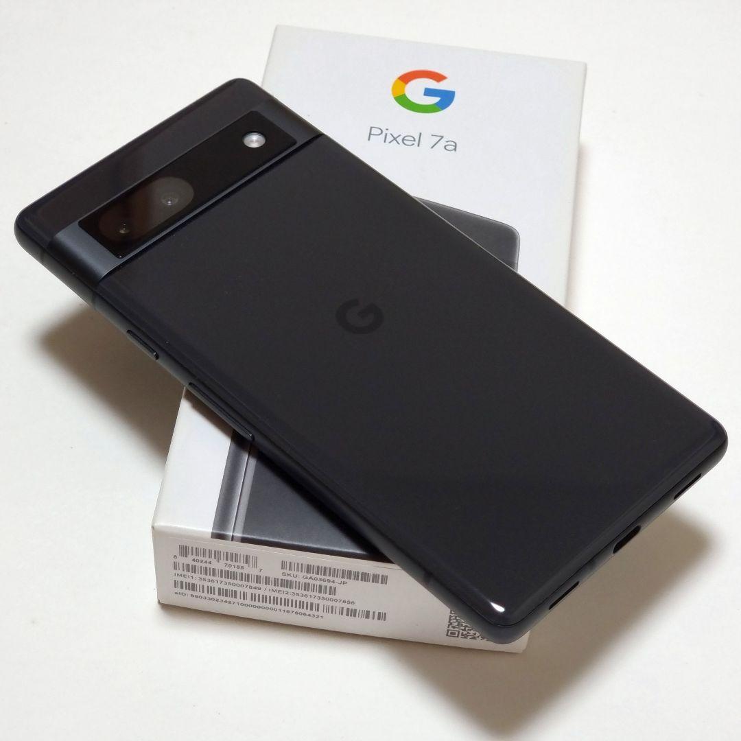 美品 SIMフリー Google Pixel 7a チャコール