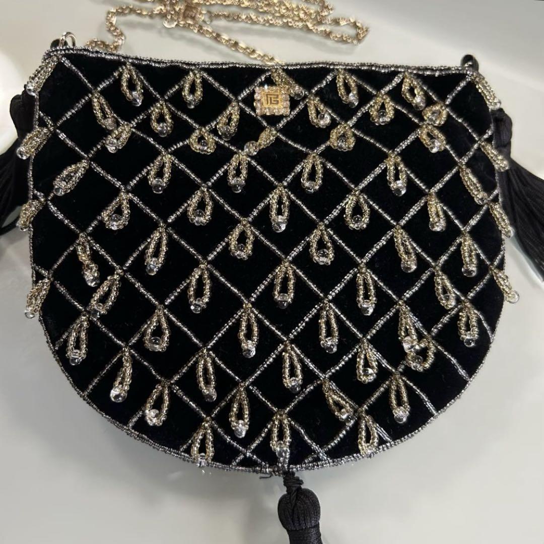 Pierre Balmain ビーズ装飾 ポシェット パーティ ヴィンテージ