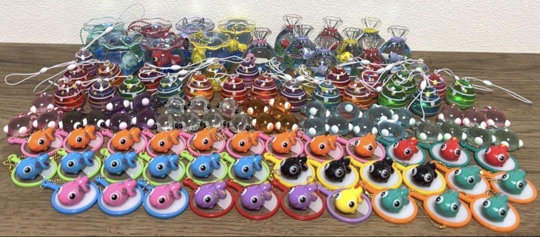 ミニチュア でめきん 金魚鉢 ヨーヨー オイルチャーム 111点セット ミニチュア でめきん 金魚鉢 ヨーヨー オイルチャーム 111点