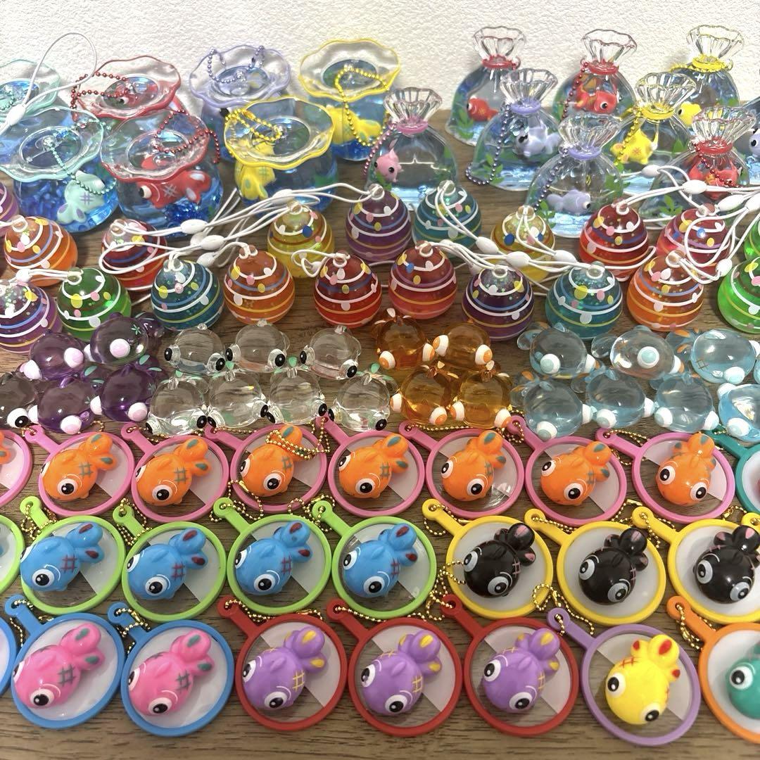 ミニチュア でめきん 金魚鉢 ヨーヨー オイルチャーム 111点セット ミニチュア でめきん 金魚鉢 ヨーヨー オイルチャーム 111点