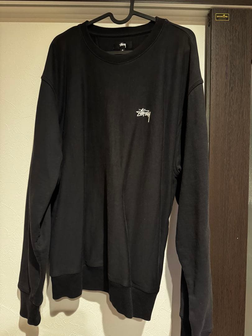 Stussy ブラック トレーナー Mサイズ