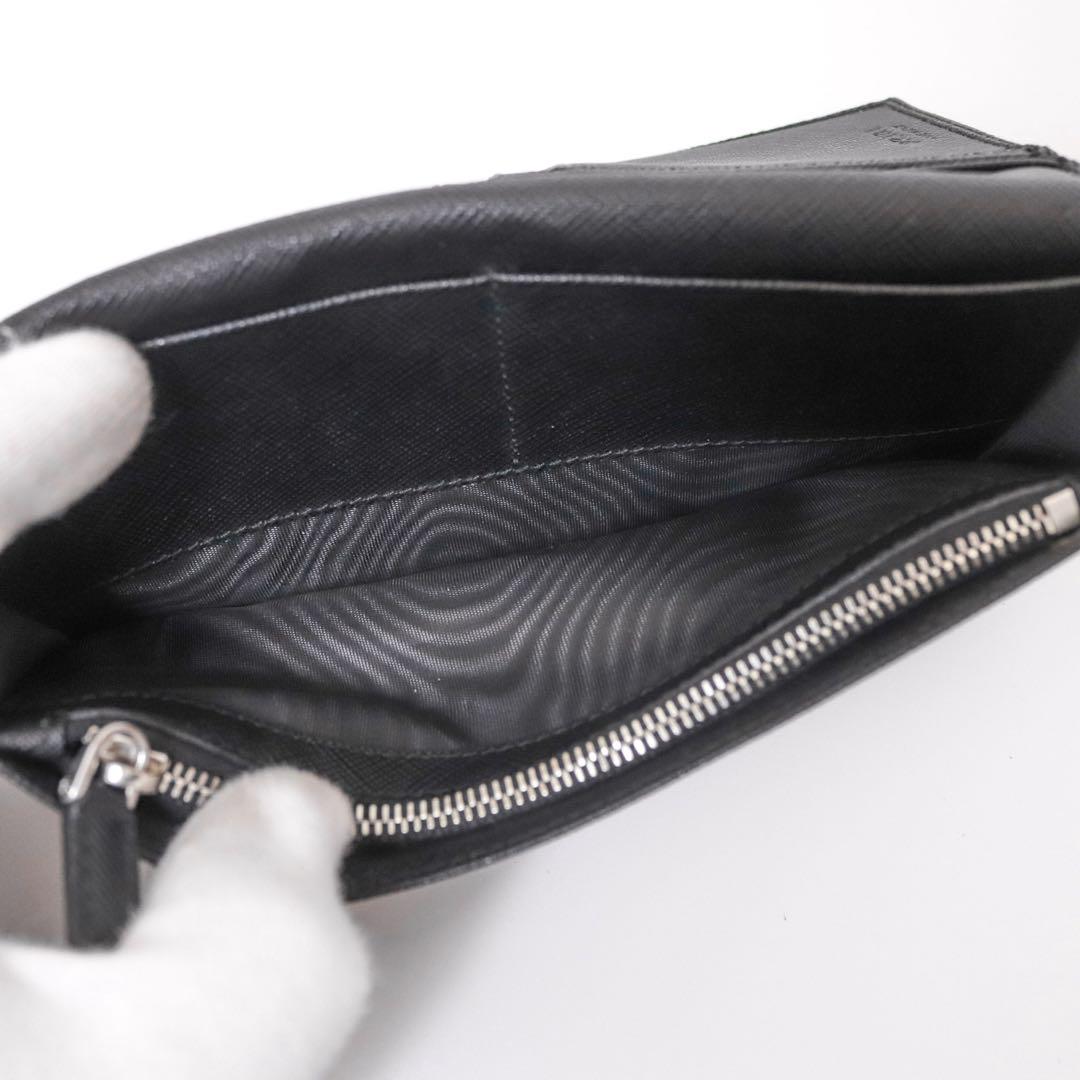 【極美品】PRADA プラダ 2MV836 サフィアーノトライアングル 長財布