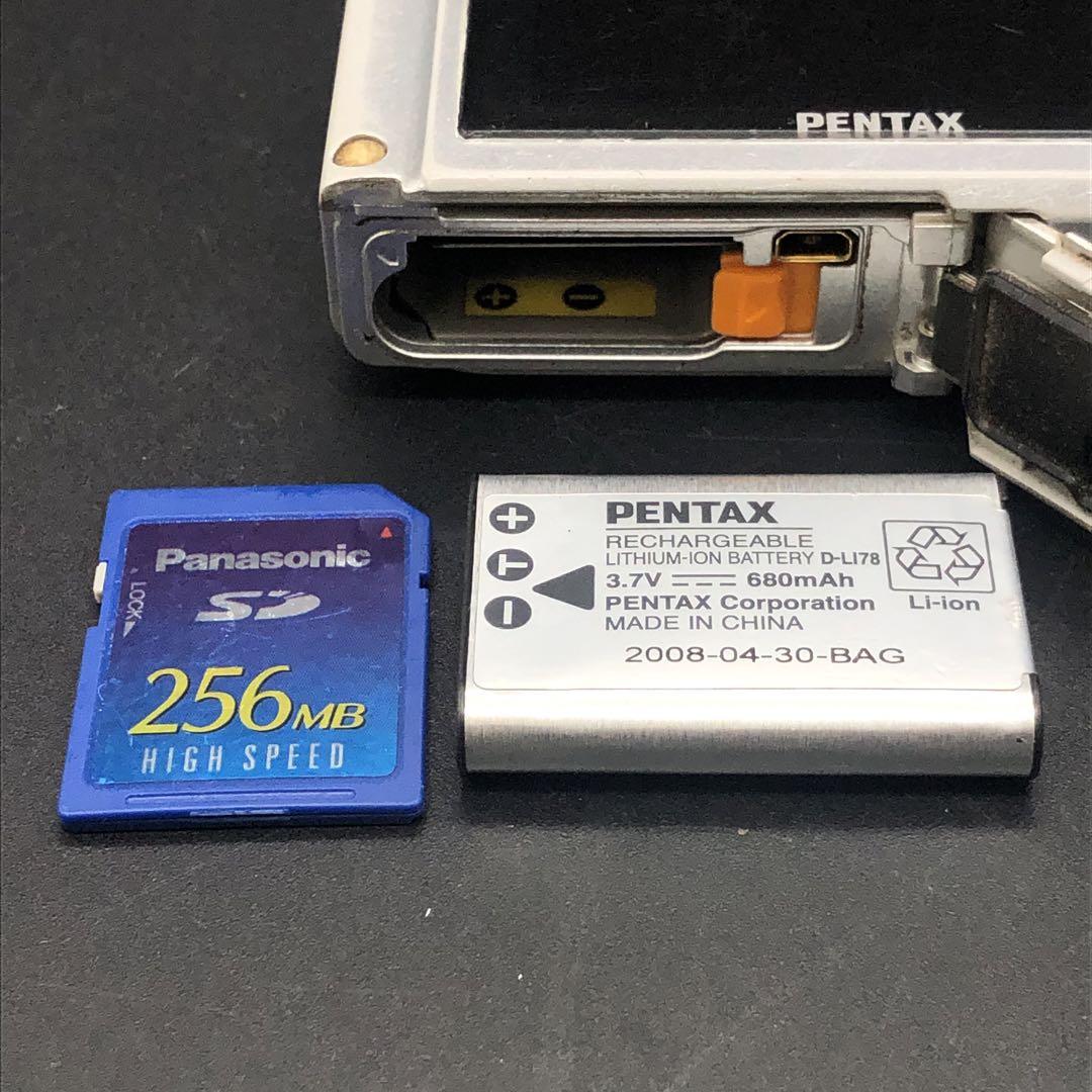 防水：純正RICOH電池付】PENTAX Optio W60 シルバー - メルカリ