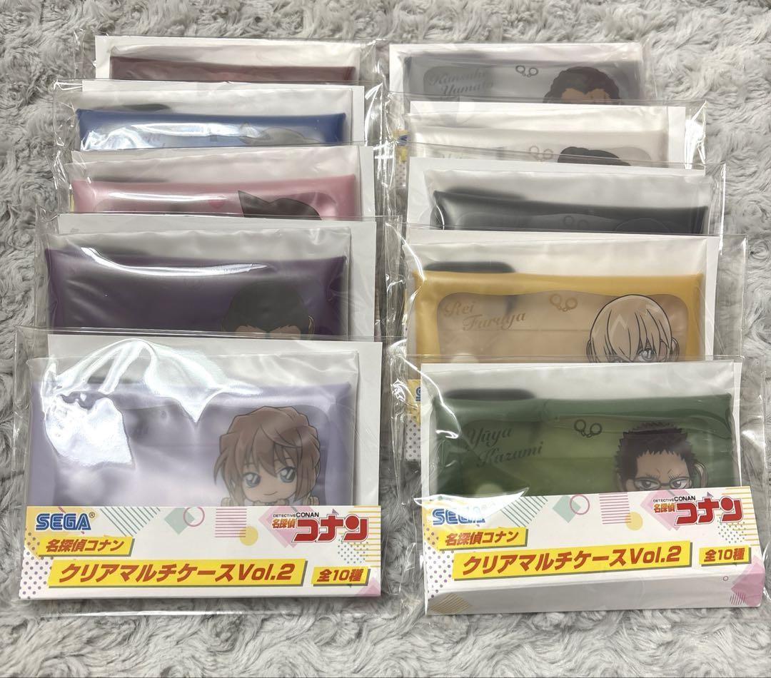 名探偵コナン クリアマルチケース Vol.2 10種 コンプセットバッグ・ポーチ