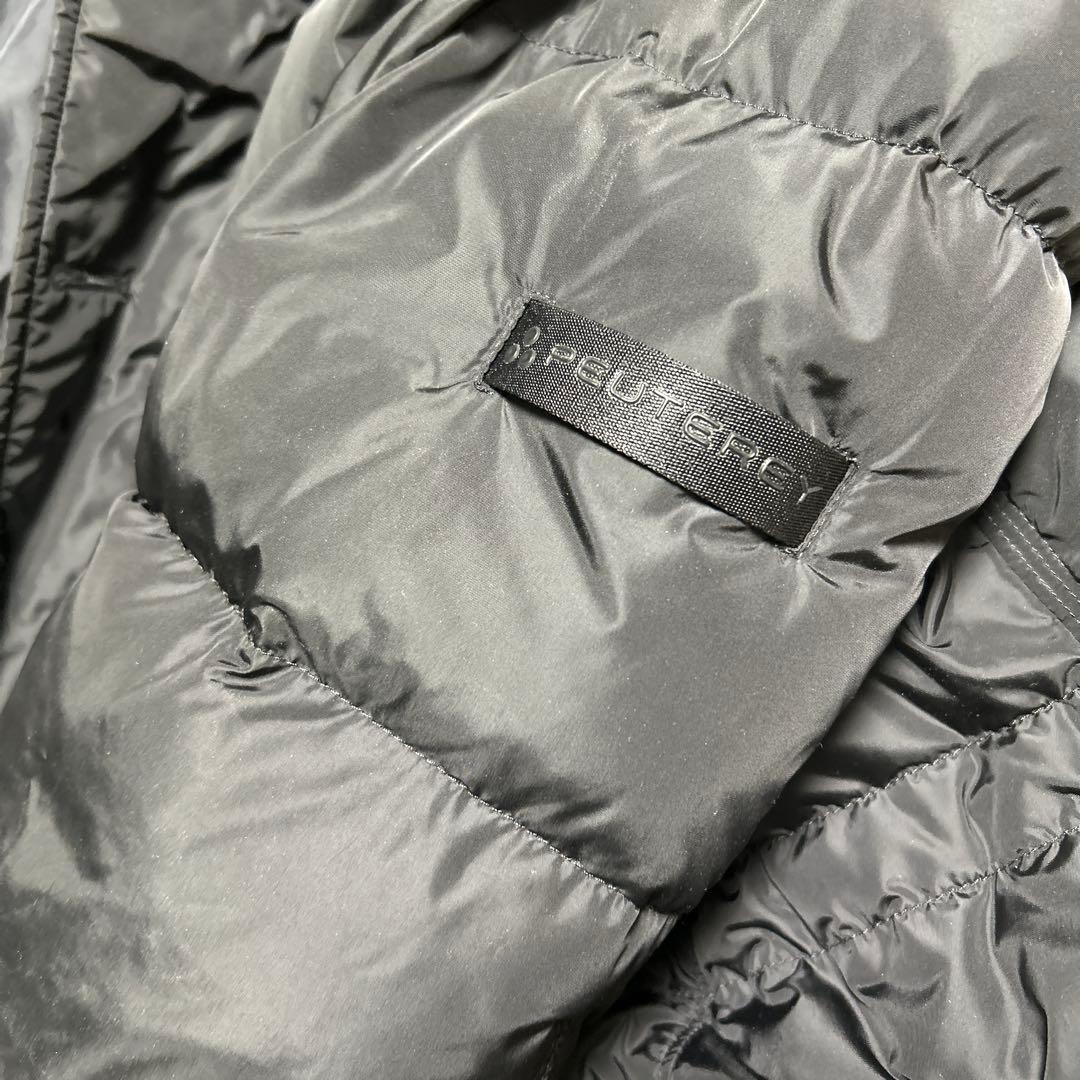 PEUTEREY ピューテリー 黒ロングダウンジャケット ORLANDO FUR PEUTEREY ピューテリー 黒ロングダウンジャケット ORLANDO FUR