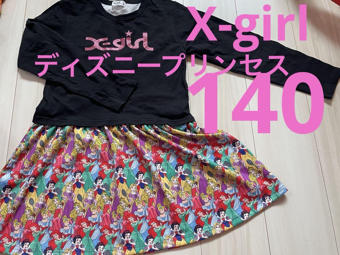 x-girl プリンセス柄ワンピース 140