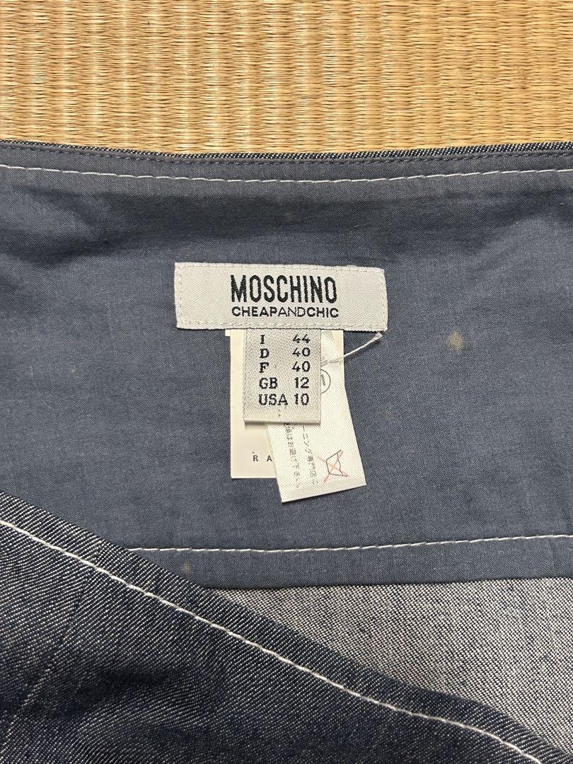 MOSCHINO デニム風スカート サイズ44 MOSCHINO デニム風スカート サイズ44