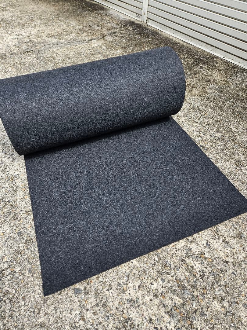 【新品】本格ポリエステル不織布 防草シート(ブラック)　巾1m×30m