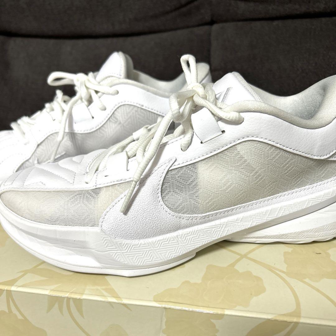 NIKE ズームフリーク 25cm ユニセックス トリプルホワイト