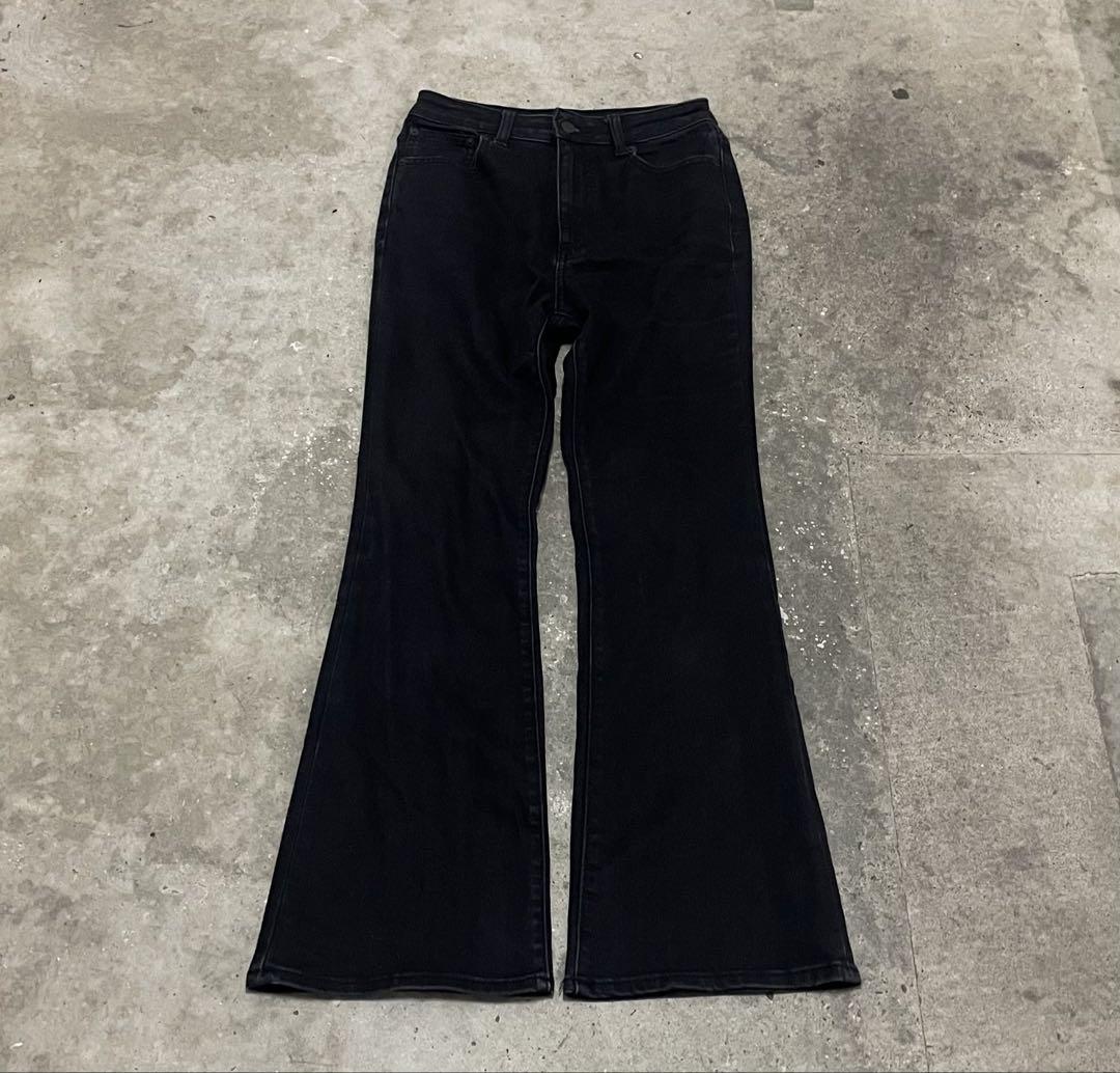 00s black flare denim ベルボトム グランジ y2k平成 - メルカリ