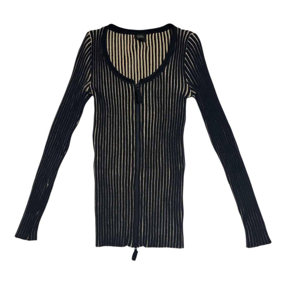 Jean Paul Gaultier femme ウール リブニットカーディガン