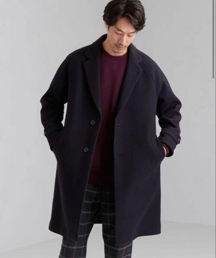 【未使用品】 CM FAbRICA カシミア混メルトンチェスターコート Sサイズ