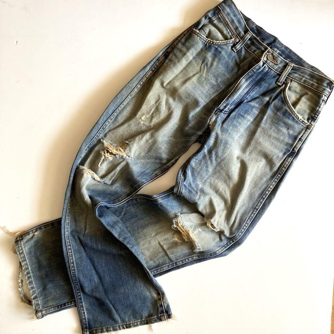 vintage wrangler damege denim eg