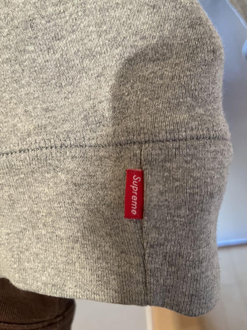 supreme ボックスロゴ　パーカー　グレー　Ｌ