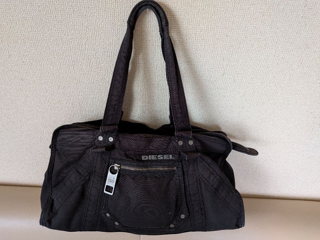 DIESEL デニム archive metal logo トートバックY2K