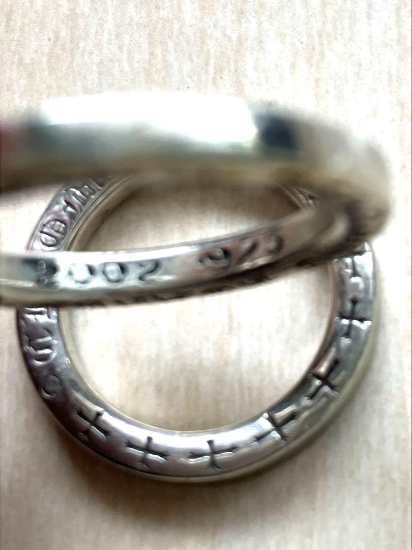 【ペアリング・保存袋付き】CHROME HEARTS 3㎜幅スペーサーリング クロムハーツスペーサーリングプレーン3mm&6mmペアリングセット