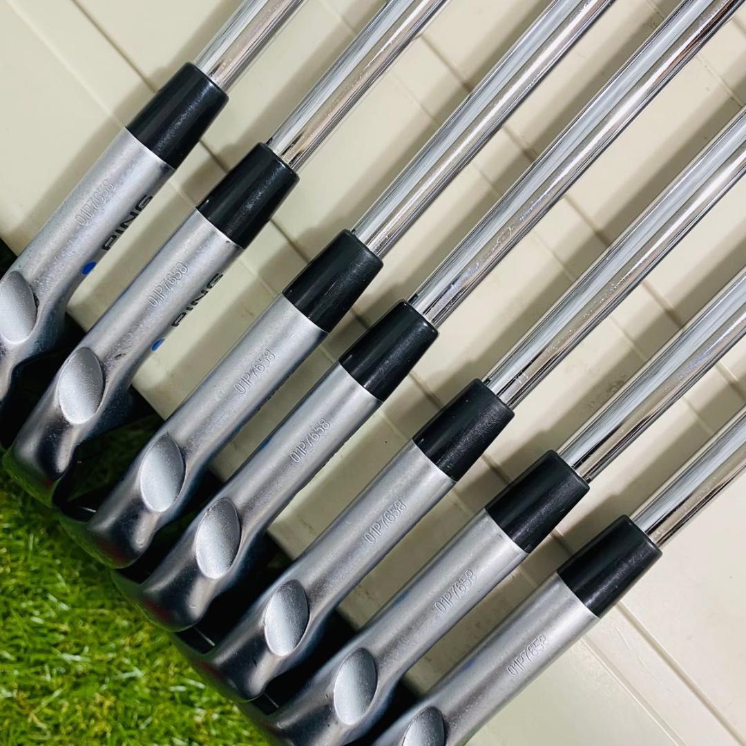 在庫処分 激安 良品】不動の名器 ピン iBLADE 青ドット メンズアイアンセット 7 クラブ