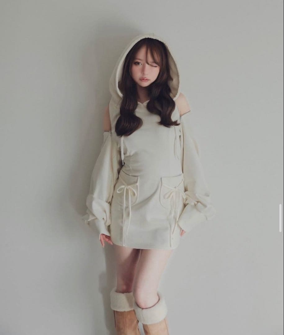 andmary Camila mini dress ivory SIZE ANDMARY