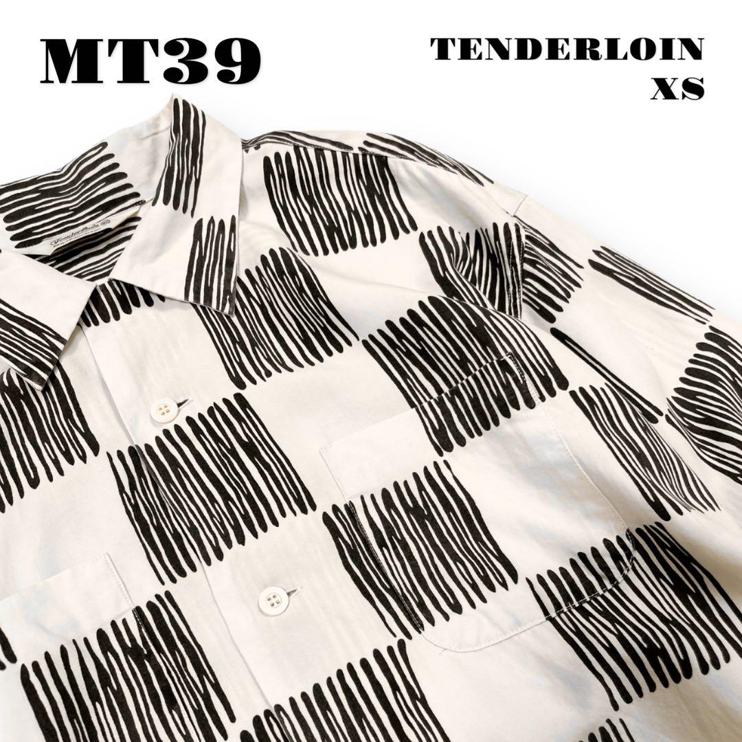 ☆限定出品☆ TENDERLOIN 長袖 シャツ チェッカー フラグ 白黒 XS ☆限定出品☆ TENDERLOIN 長袖 シャツ チェッカー フラグ 白黒 XS