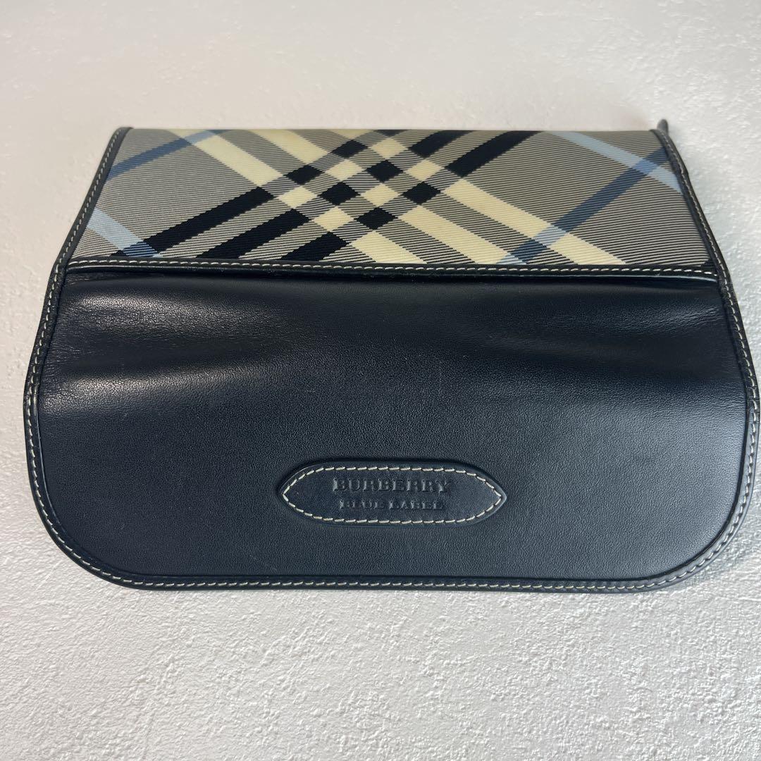 ●バーバリーブルーレーベル　長財布　ノバチェック　メガ　ウォレット　コイン小銭