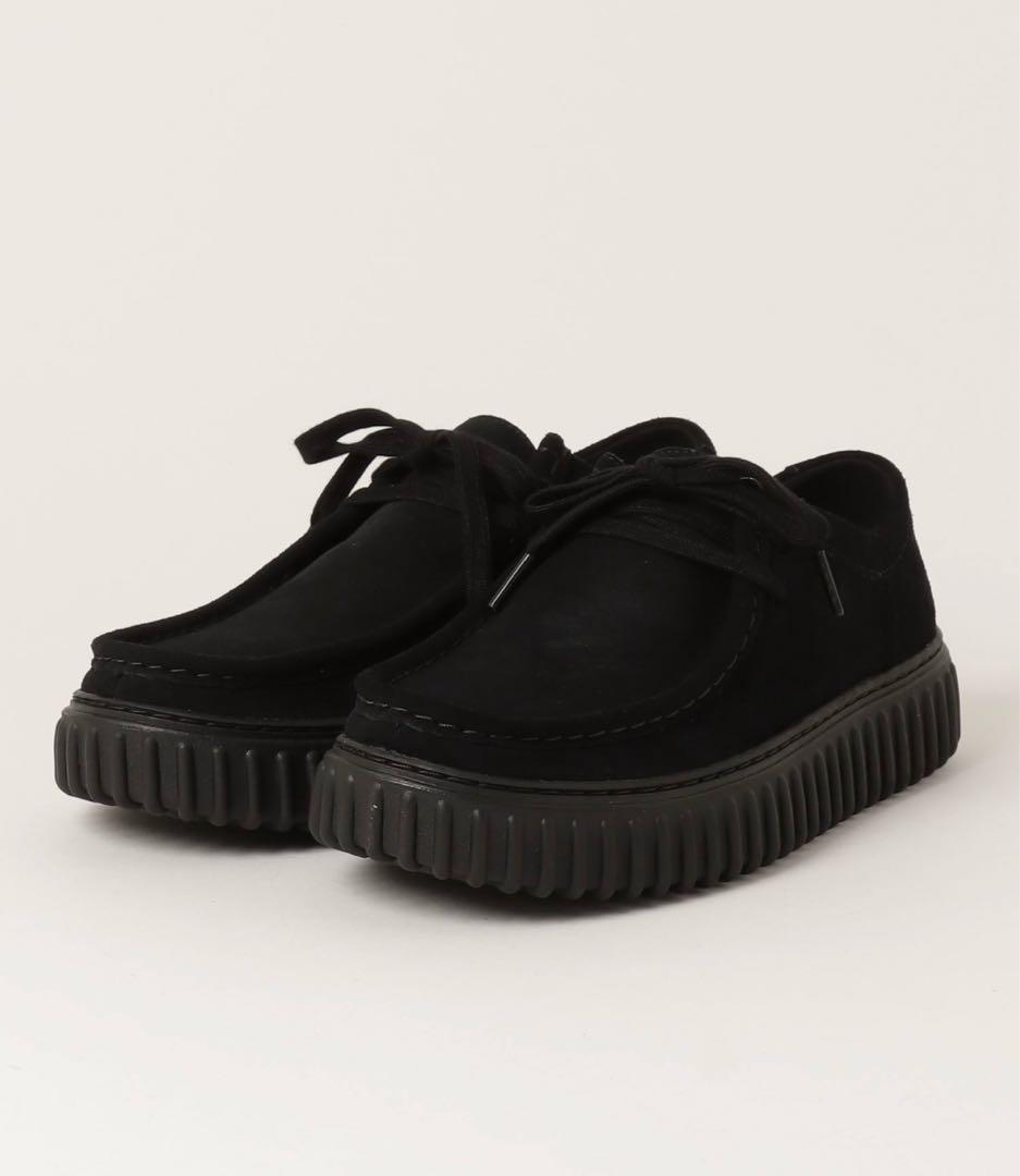 Clarks クラークス　ワラビー　トートルハイ　ブラック　25cm