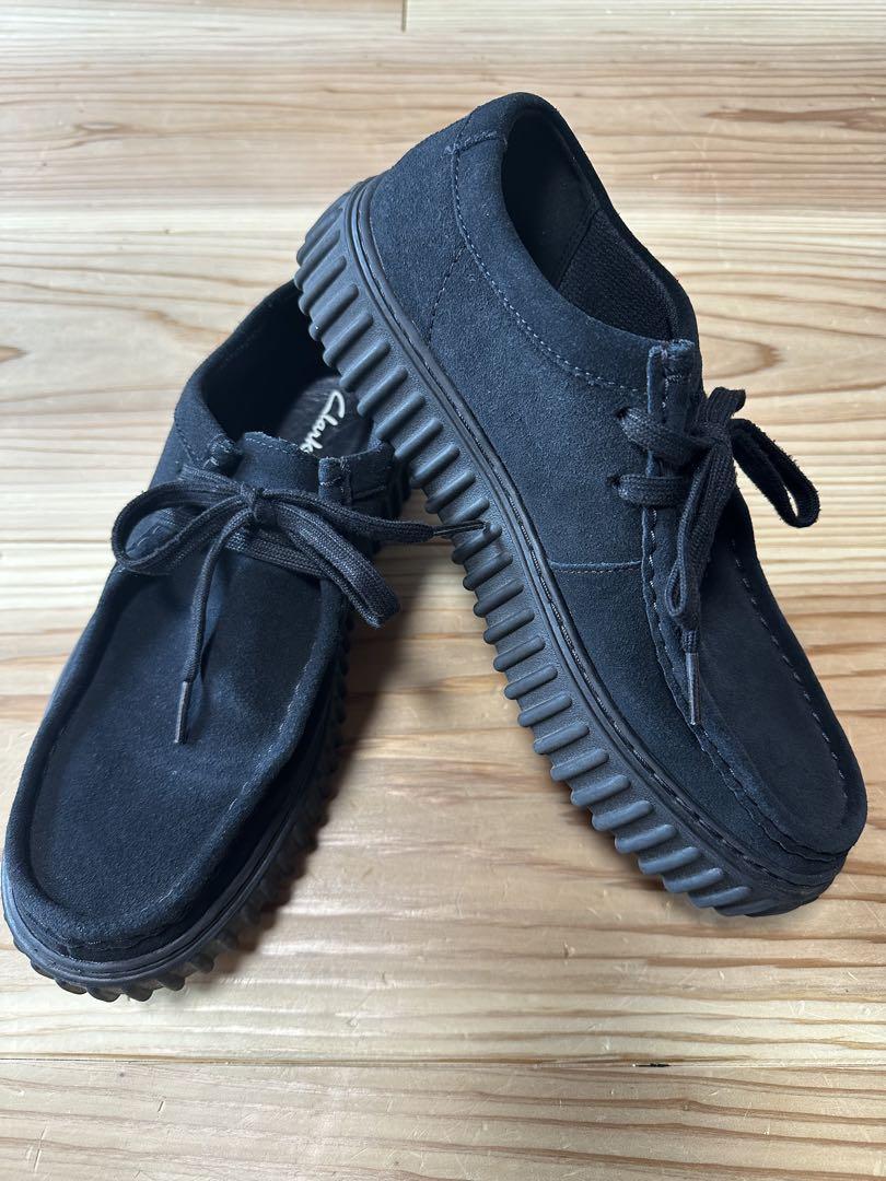 Clarks クラークス　ワラビー　トートルハイ　ブラック　25cm