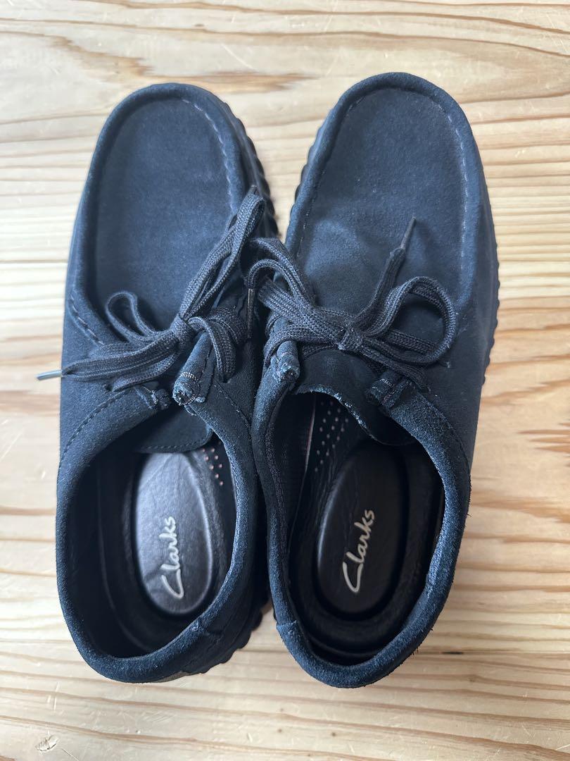 Clarks クラークス　ワラビー　トートルハイ　ブラック　25cm