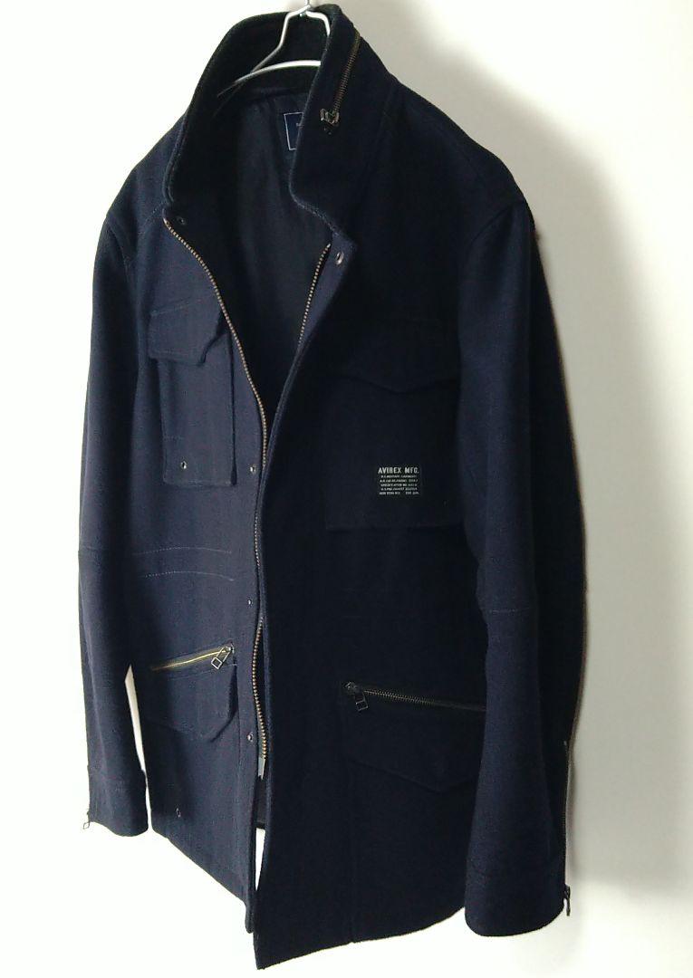 【 AVIREX 】WOOL メルトン M-65 モディファイ　ジャケット　XL