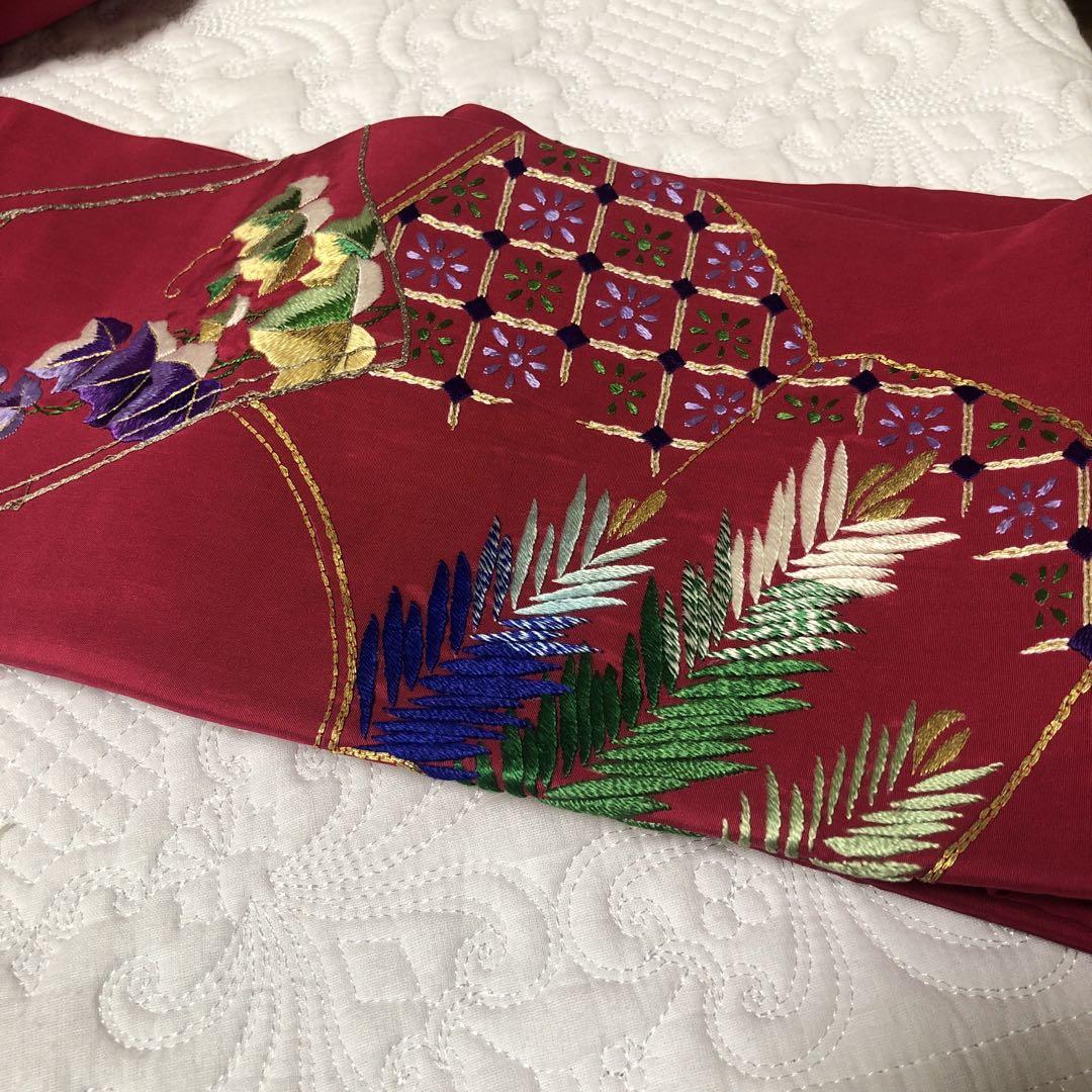 帯　刺繍 34