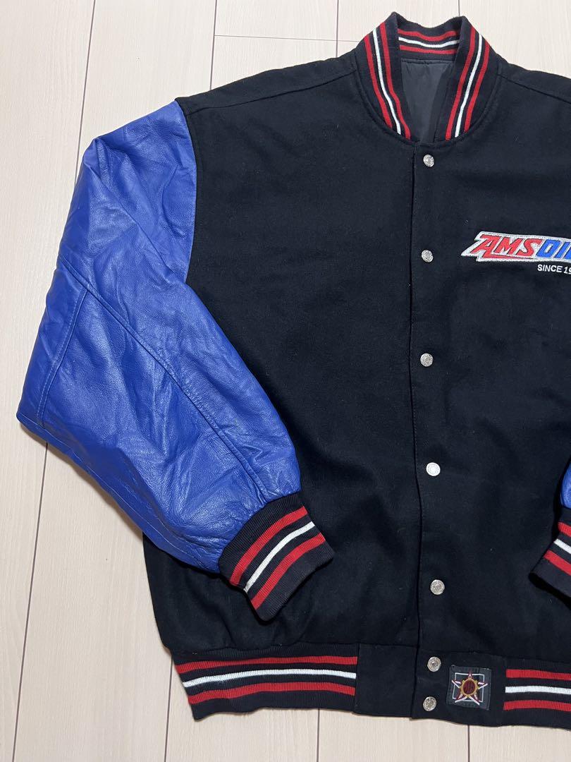 jh design ジェフハミルトン　袖レザー　リバーシブル　スタジャン