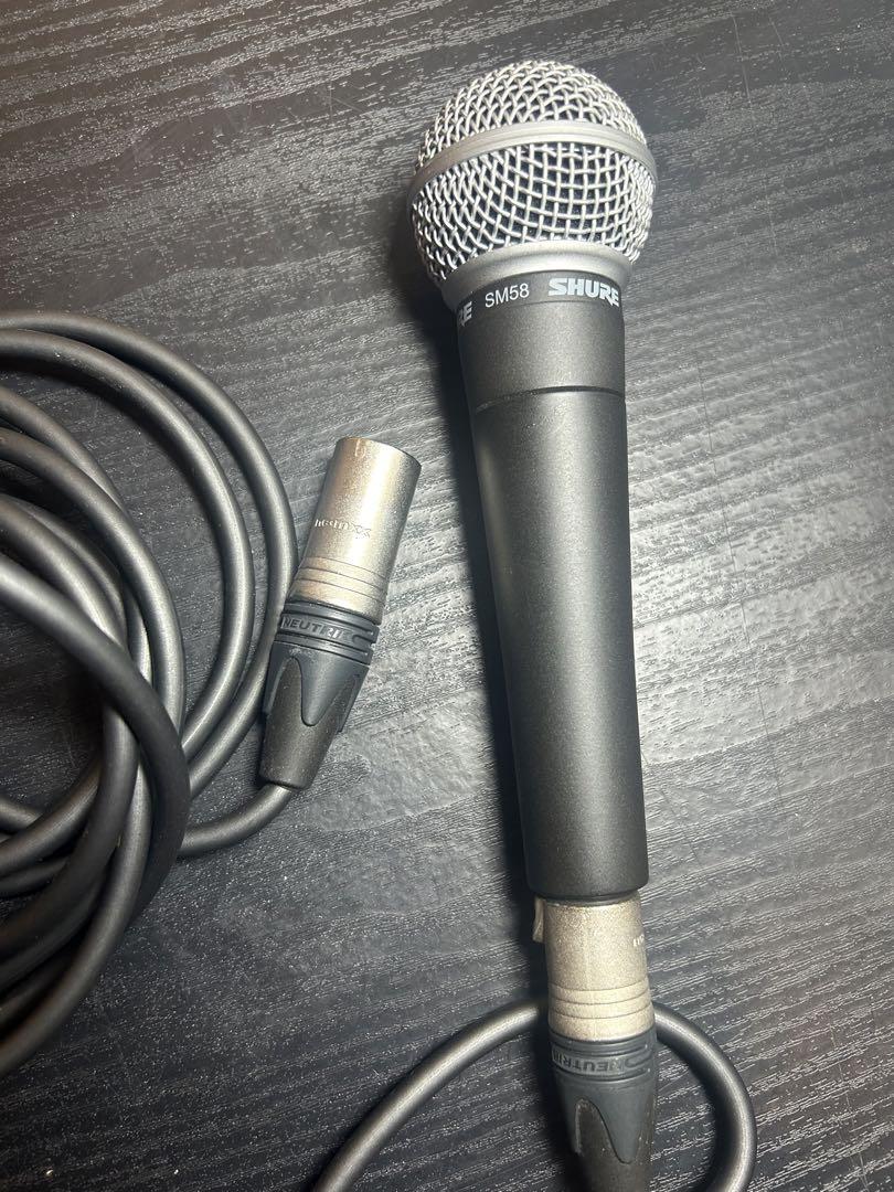 SHURE SM58 ダイナミックマイク 付属品付き