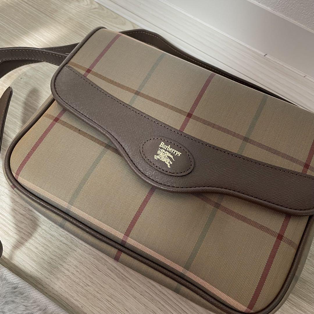 BURBERRY チェック柄 クラッチバッグ 関税負担なし☆Burberry バーバリー チェック柄クラッチバッグ